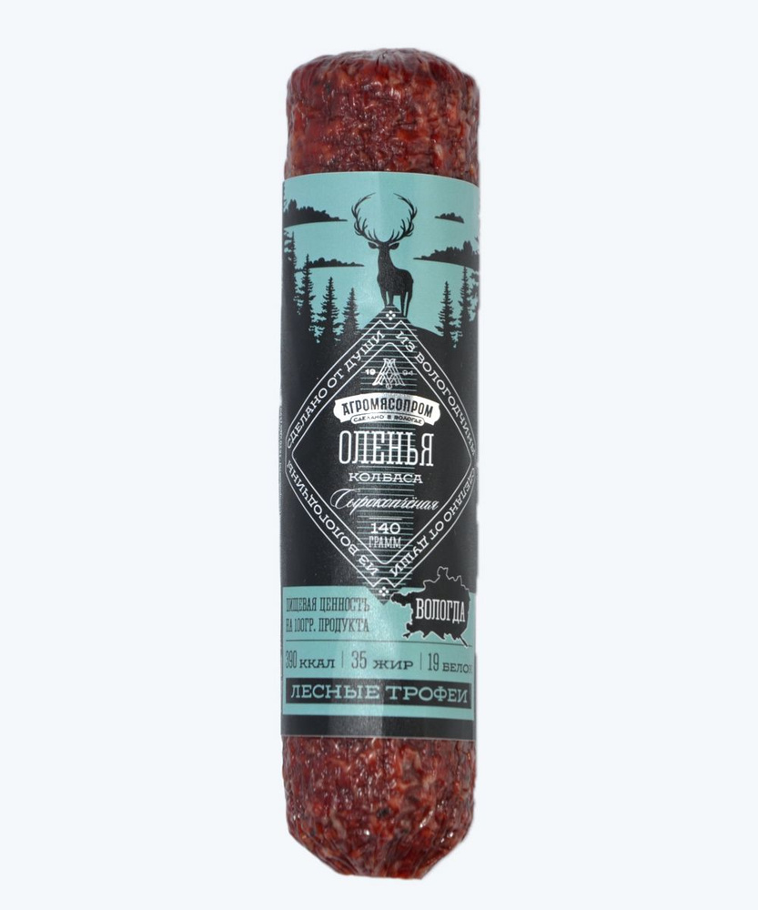 Колбаса из оленины сырокопченая Северная